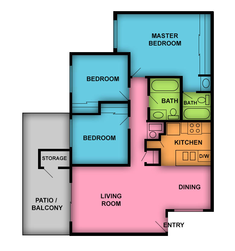 This image is the visual schematic representation of Topaz in Club Royale Apartments.